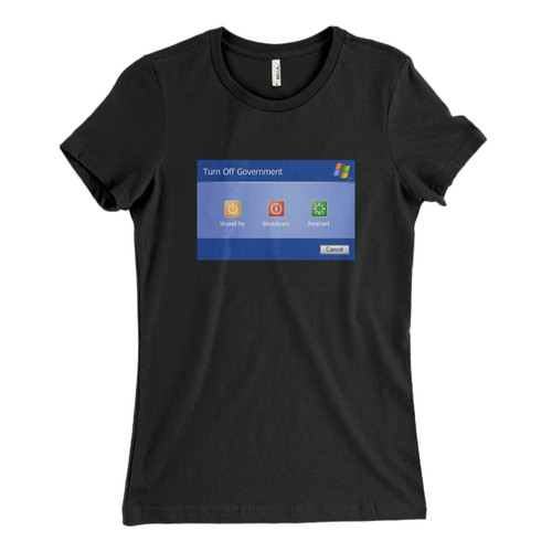 These are Trump Shutdown Xp Women T Shirt that are cute tied to the side or paired with a cardigan or jacket for a more styled look. So comfy and classic, they are sure to make your vacation extra magical.