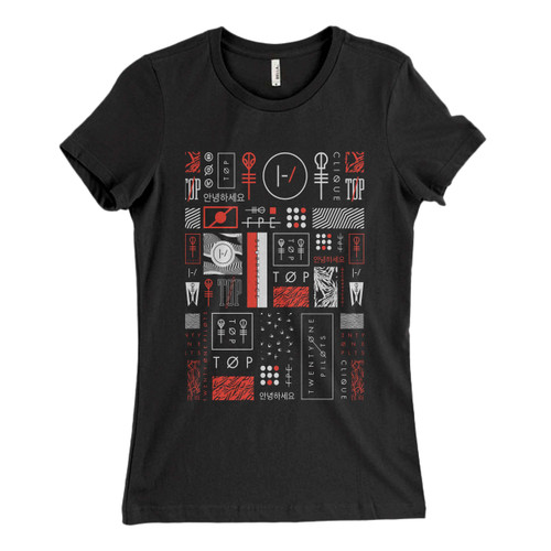 These are Twenty One Pilots Clique Collage Original Women T Shirt that are cute tied to the side or paired with a cardigan or jacket for a more styled look. So comfy and classic, they are sure to make your vacation extra magical.