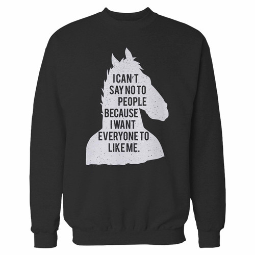 Your bojack horseman quote crewneck sweatshirt just got an update. This super comfortable and lighter weight crewneck will become your favorite go-to sweatshirt. The cozy spandex cuffs and waistband make this pill-resistant sweatshirt a fan favorite.And your group will look and feel their best in this premium ringspun cotton crew.