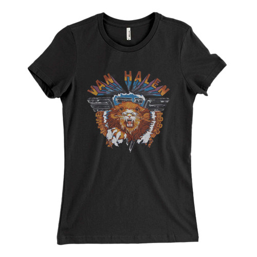 These are Van Hallen Lion Tour 1982 Women T Shirt that are cute tied to the side or paired with a cardigan or jacket for a more styled look. So comfy and classic, they are sure to make your vacation extra magical.