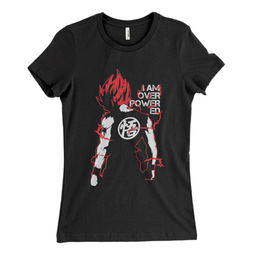 These are Vegeta Overpowered Super Saiyan Blue Women T Shirt that are cute tied to the side or paired with a cardigan or jacket for a more styled look. So comfy and classic, they are sure to make your vacation extra magical.