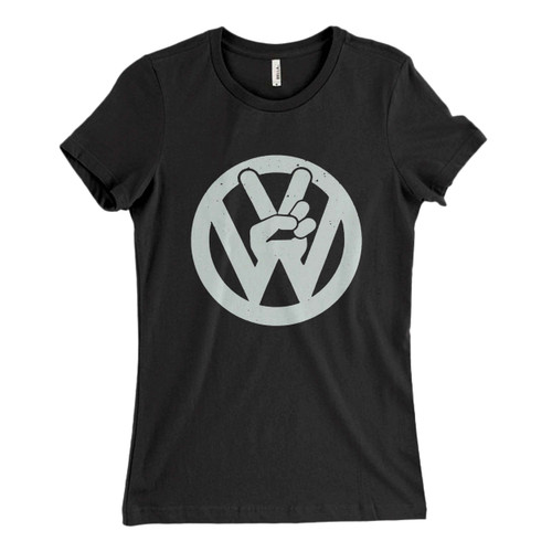 These are VW Volkswagen Peace Logo Inspired Women T Shirt that are cute tied to the side or paired with a cardigan or jacket for a more styled look. So comfy and classic, they are sure to make your vacation extra magical.