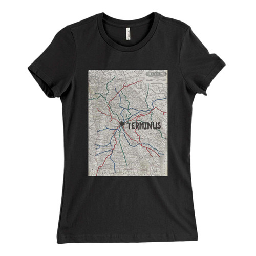 These are Walking Dead Terminus Replica Map Women T Shirt that are cute tied to the side or paired with a cardigan or jacket for a more styled look. So comfy and classic, they are sure to make your vacation extra magical.