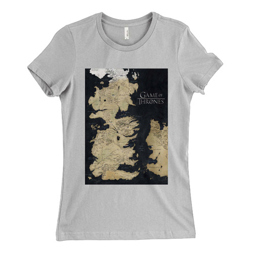 These are Westeros Map Game Of Thrones Women T Shirt that are cute tied to the side or paired with a cardigan or jacket for a more styled look. So comfy and classic, they are sure to make your vacation extra magical.