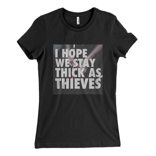 These are X Ambassadors I Hope We Stay Thick Women T Shirt that are cute tied to the side or paired with a cardigan or jacket for a more styled look. So comfy and classic, they are sure to make your vacation extra magical.