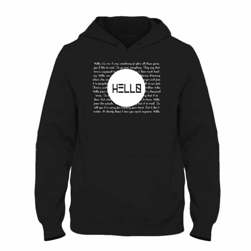 Was created with comfort in mind, this Adele Hello Lyrics All Lyrics Quote Hoodie lighter weight is perfect for any activity. Teams and groups love this hoodie for its affordable price and variety of colors.