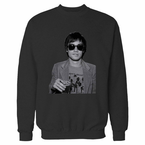 Your brendon urie panic at the disco crewneck sweatshirt just got an update. This super comfortable and lighter weight crewneck will become your favorite go-to sweatshirt. The cozy spandex cuffs and waistband make this pill-resistant sweatshirt a fan favorite.And your group will look and feel their best in this premium ringspun cotton crew.