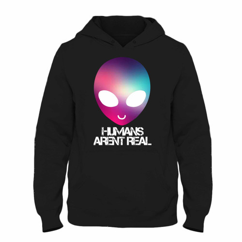 Was created with comfort in mind, this Alien Colour Humans Are Not Real Hoodie lighter weight is perfect for any activity. Teams and groups love this hoodie for its affordable price and variety of colors.