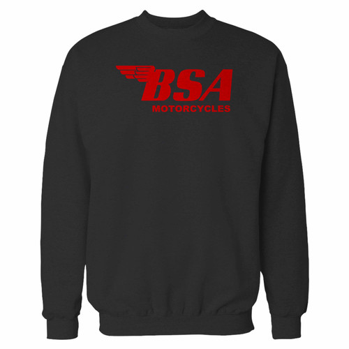 Your bsa motorcycles crewneck sweatshirt just got an update. This super comfortable and lighter weight crewneck will become your favorite go-to sweatshirt. The cozy spandex cuffs and waistband make this pill-resistant sweatshirt a fan favorite.And your group will look and feel their best in this premium ringspun cotton crew.