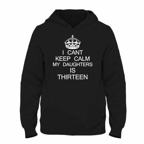 Was created with comfort in mind, this Cant Keep Calm My Daughter Is Thirteen Hoodie lighter weight is perfect for any activity. Teams and groups love this hoodie for its affordable price and variety of colors.
