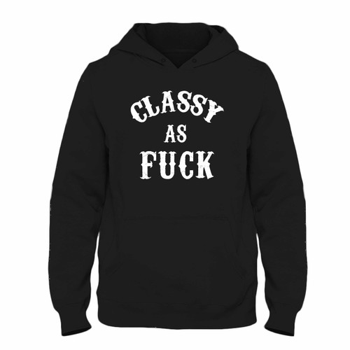 Was created with comfort in mind, this Classy As Fuck Hoodie lighter weight is perfect for any activity. Teams and groups love this hoodie for its affordable price and variety of colors.