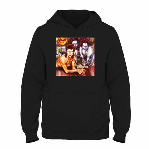 Was created with comfort in mind, this David Bowie Diamond Dogs Cover Hoodie lighter weight is perfect for any activity. Teams and groups love this hoodie for its affordable price and variety of colors.