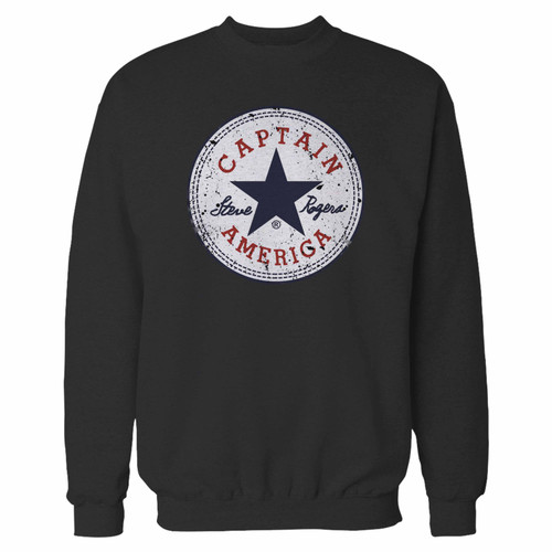 Your captain america all stars crewneck sweatshirt just got an update. This super comfortable and lighter weight crewneck will become your favorite go-to sweatshirt. The cozy spandex cuffs and waistband make this pill-resistant sweatshirt a fan favorite.And your group will look and feel their best in this premium ringspun cotton crew.