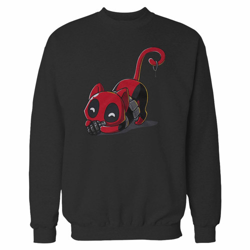 Your catpool cat deadpool crewneck sweatshirt just got an update. This super comfortable and lighter weight crewneck will become your favorite go-to sweatshirt. The cozy spandex cuffs and waistband make this pill-resistant sweatshirt a fan favorite.And your group will look and feel their best in this premium ringspun cotton crew.