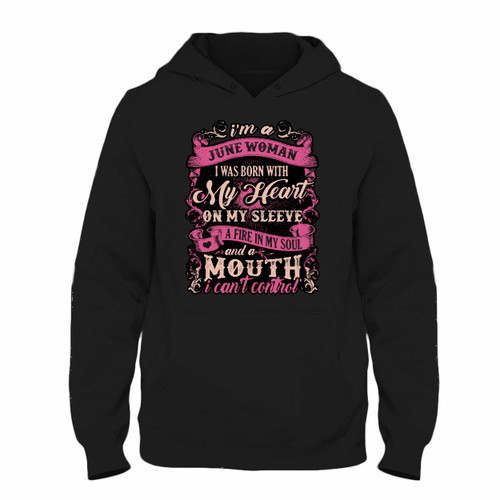 Was created with comfort in mind, this I Am June Woman Hoodie lighter weight is perfect for any activity. Teams and groups love this hoodie for its affordable price and variety of colors.