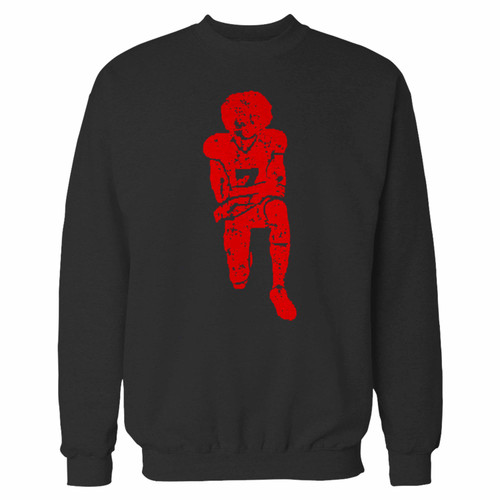 Your colin kaepernick kneeling anthem flag protes 2 crewneck sweatshirt just got an update. This super comfortable and lighter weight crewneck will become your favorite go-to sweatshirt. The cozy spandex cuffs and waistband make this pill-resistant sweatshirt a fan favorite.And your group will look and feel their best in this premium ringspun cotton crew.