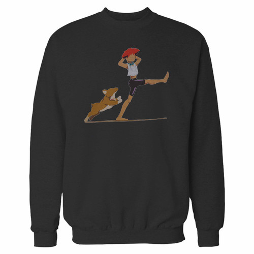 Your cowboy bebop edward and ein crewneck sweatshirt just got an update. This super comfortable and lighter weight crewneck will become your favorite go-to sweatshirt. The cozy spandex cuffs and waistband make this pill-resistant sweatshirt a fan favorite.And your group will look and feel their best in this premium ringspun cotton crew.