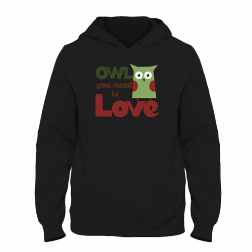 Was created with comfort in mind, this Owl You Need Is Love Hoodie lighter weight is perfect for any activity. Teams and groups love this hoodie for its affordable price and variety of colors.