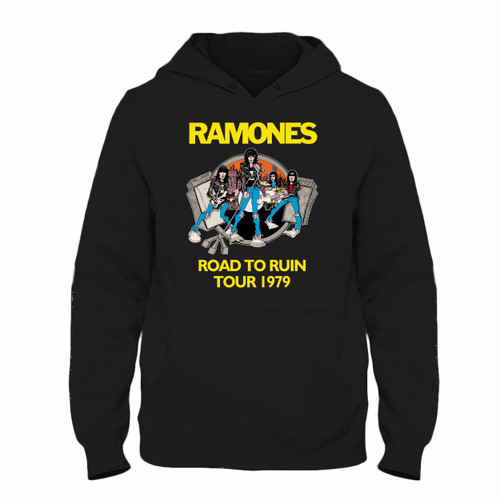 Was created with comfort in mind, this Ramones Road To Ruin Tour Hoodie lighter weight is perfect for any activity. Teams and groups love this hoodie for its affordable price and variety of colors.