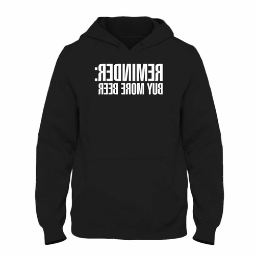 Was created with comfort in mind, this Reminder Buy More Beer Hoodie lighter weight is perfect for any activity. Teams and groups love this hoodie for its affordable price and variety of colors.