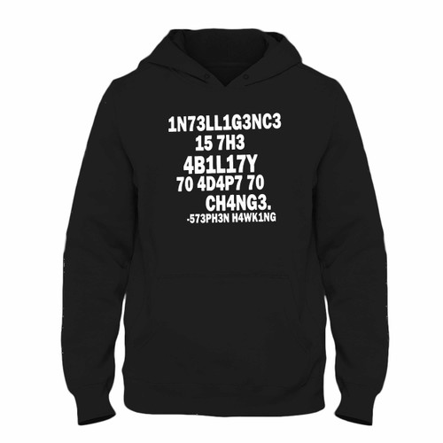Was created with comfort in mind, this Stephen Hawking Quote Intelligence Hoodie lighter weight is perfect for any activity. Teams and groups love this hoodie for its affordable price and variety of colors.