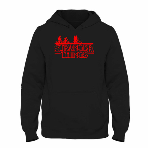 Was created with comfort in mind, this Stranger Things Bicycle Silhouette Hoodie lighter weight is perfect for any activity. Teams and groups love this hoodie for its affordable price and variety of colors.