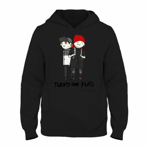 Was created with comfort in mind, this Twenty One Pilots Cartoon Illustrations Twice Hoodie lighter weight is perfect for any activity. Teams and groups love this hoodie for its affordable price and variety of colors.