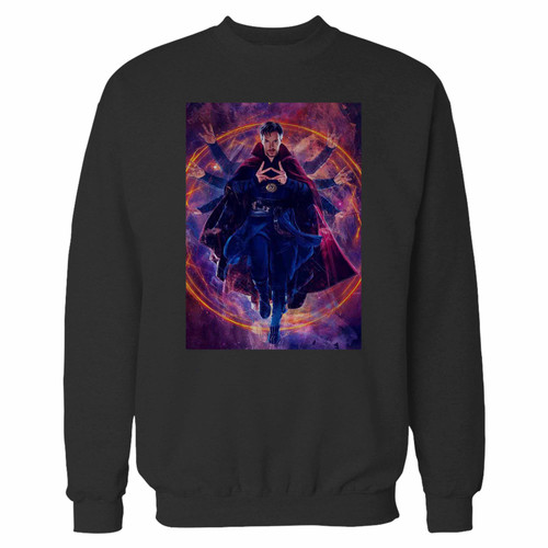 Your dr strange 2 crewneck sweatshirt just got an update. This super comfortable and lighter weight crewneck will become your favorite go-to sweatshirt. The cozy spandex cuffs and waistband make this pill-resistant sweatshirt a fan favorite.And your group will look and feel their best in this premium ringspun cotton crew.