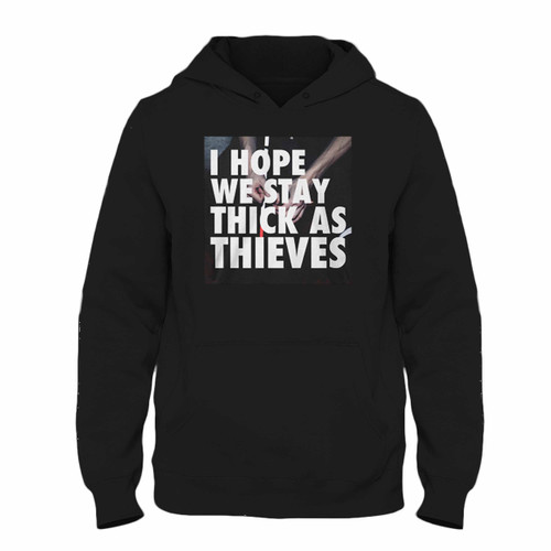 Was created with comfort in mind, this X Ambassadors I Hope We Stay Thick Hoodie lighter weight is perfect for any activity. Teams and groups love this hoodie for its affordable price and variety of colors.