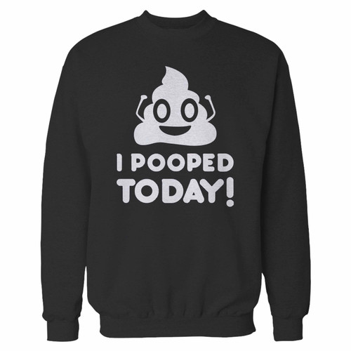 Your emoji i pooped today crewneck sweatshirt just got an update. This super comfortable and lighter weight crewneck will become your favorite go-to sweatshirt. The cozy spandex cuffs and waistband make this pill-resistant sweatshirt a fan favorite.And your group will look and feel their best in this premium ringspun cotton crew.