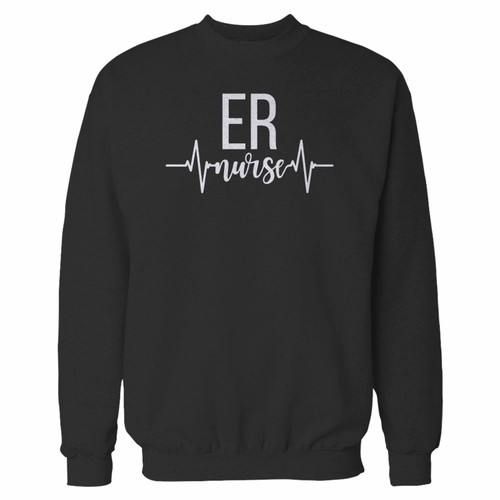 Your er emergency room nurse crewneck sweatshirt just got an update. This super comfortable and lighter weight crewneck will become your favorite go-to sweatshirt. The cozy spandex cuffs and waistband make this pill-resistant sweatshirt a fan favorite.And your group will look and feel their best in this premium ringspun cotton crew.