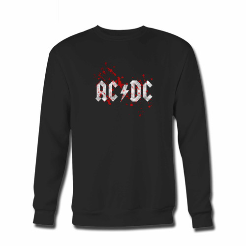 Your Acdc Blood Crewneck Sweatshirt just got an update. This super comfortable and lighter weight crewneck will become your favorite go-to sweatshirt. The cozy spandex cuffs and waistband make this pill-resistant sweatshirt a fan favorite.And your group will look and feel their best in this premium ringspun cotton crew.