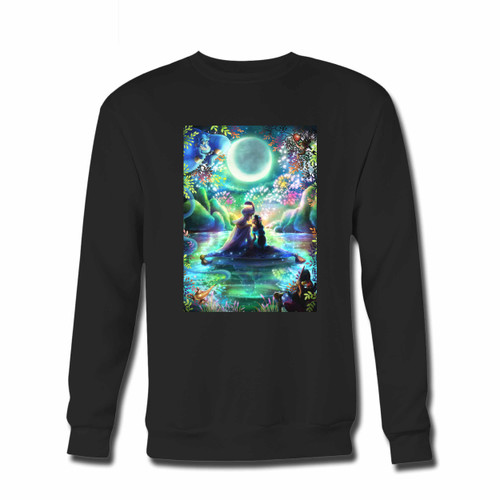 Your Aladdin And Jasmine Make Love Crewneck Sweatshirt just got an update. This super comfortable and lighter weight crewneck will become your favorite go-to sweatshirt. The cozy spandex cuffs and waistband make this pill-resistant sweatshirt a fan favorite.And your group will look and feel their best in this premium ringspun cotton crew.