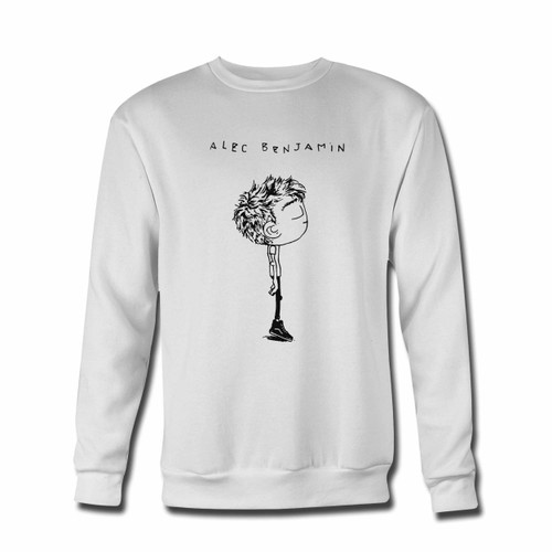 Your Alec Benjamin Inspired Crewneck Sweatshirt just got an update. This super comfortable and lighter weight crewneck will become your favorite go-to sweatshirt. The cozy spandex cuffs and waistband make this pill-resistant sweatshirt a fan favorite.And your group will look and feel their best in this premium ringspun cotton crew.