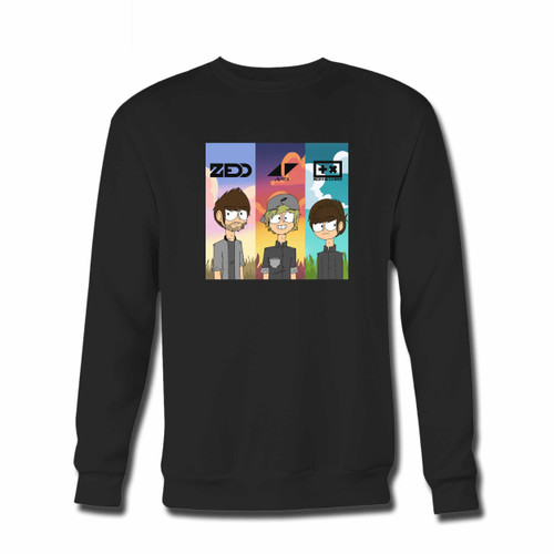 Your Avicii Zedd Martin Garrix Be One Crewneck Sweatshirt just got an update. This super comfortable and lighter weight crewneck will become your favorite go-to sweatshirt. The cozy spandex cuffs and waistband make this pill-resistant sweatshirt a fan favorite.And your group will look and feel their best in this premium ringspun cotton crew.