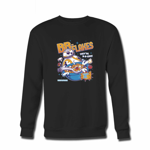 Your Bb Droid Flakes Crewneck Sweatshirt just got an update. This super comfortable and lighter weight crewneck will become your favorite go-to sweatshirt. The cozy spandex cuffs and waistband make this pill-resistant sweatshirt a fan favorite.And your group will look and feel their best in this premium ringspun cotton crew.