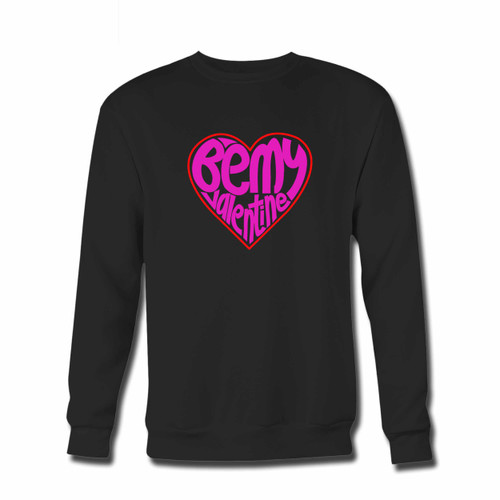 Your Be My Valentine On Pink Crewneck Sweatshirt just got an update. This super comfortable and lighter weight crewneck will become your favorite go-to sweatshirt. The cozy spandex cuffs and waistband make this pill-resistant sweatshirt a fan favorite.And your group will look and feel their best in this premium ringspun cotton crew.