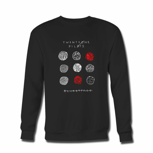 Your Blurryface Drawing Cover Crewneck Sweatshirt just got an update. This super comfortable and lighter weight crewneck will become your favorite go-to sweatshirt. The cozy spandex cuffs and waistband make this pill-resistant sweatshirt a fan favorite.And your group will look and feel their best in this premium ringspun cotton crew.