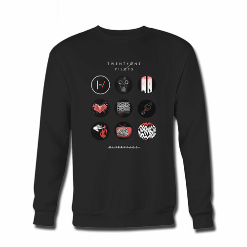 Your Blurryface Image On Real Crewneck Sweatshirt just got an update. This super comfortable and lighter weight crewneck will become your favorite go-to sweatshirt. The cozy spandex cuffs and waistband make this pill-resistant sweatshirt a fan favorite.And your group will look and feel their best in this premium ringspun cotton crew.