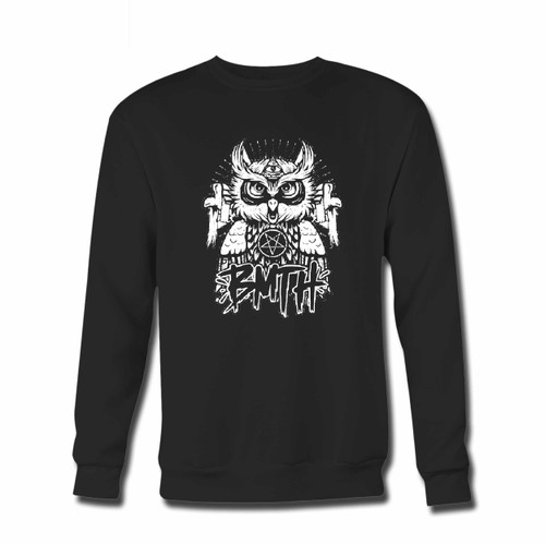 Your Bring Me The Horizon Owl Crewneck Sweatshirt just got an update. This super comfortable and lighter weight crewneck will become your favorite go-to sweatshirt. The cozy spandex cuffs and waistband make this pill-resistant sweatshirt a fan favorite.And your group will look and feel their best in this premium ringspun cotton crew.