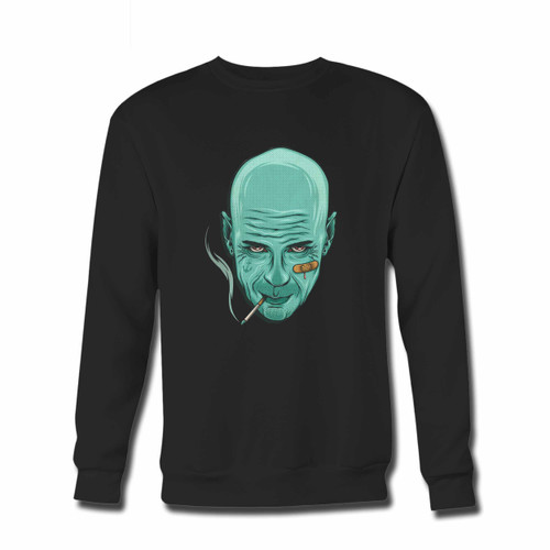 Your Bruce Willis Crewneck Sweatshirt just got an update. This super comfortable and lighter weight crewneck will become your favorite go-to sweatshirt. The cozy spandex cuffs and waistband make this pill-resistant sweatshirt a fan favorite.And your group will look and feel their best in this premium ringspun cotton crew.