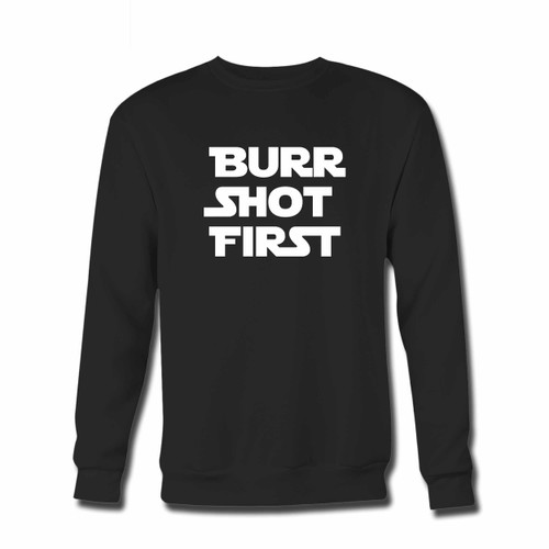 Your Burr Shot First Star Wars Crewneck Sweatshirt just got an update. This super comfortable and lighter weight crewneck will become your favorite go-to sweatshirt. The cozy spandex cuffs and waistband make this pill-resistant sweatshirt a fan favorite.And your group will look and feel their best in this premium ringspun cotton crew.