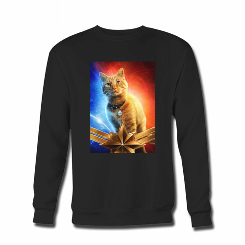 Your Captain Marvel Goose Cat Origin Crewneck Sweatshirt just got an update. This super comfortable and lighter weight crewneck will become your favorite go-to sweatshirt. The cozy spandex cuffs and waistband make this pill-resistant sweatshirt a fan favorite.And your group will look and feel their best in this premium ringspun cotton crew.