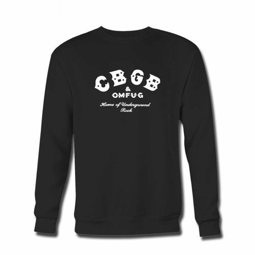 Your Cbgb Home Of Underground Rock Detail Crewneck Sweatshirt just got an update. This super comfortable and lighter weight crewneck will become your favorite go-to sweatshirt. The cozy spandex cuffs and waistband make this pill-resistant sweatshirt a fan favorite.And your group will look and feel their best in this premium ringspun cotton crew.