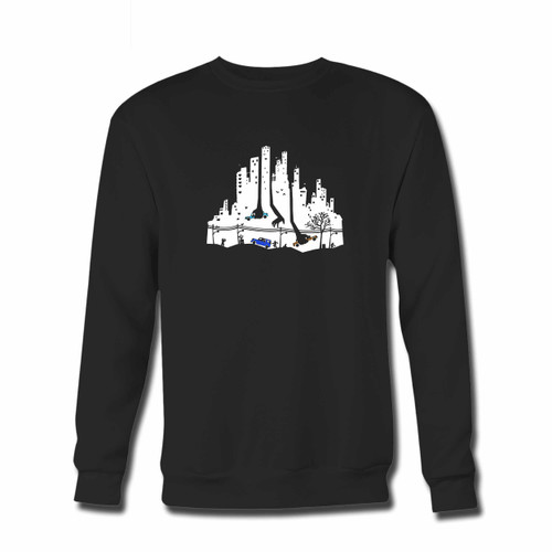 Your City Illustration Siluet With Car Crewneck Sweatshirt just got an update. This super comfortable and lighter weight crewneck will become your favorite go-to sweatshirt. The cozy spandex cuffs and waistband make this pill-resistant sweatshirt a fan favorite.And your group will look and feel their best in this premium ringspun cotton crew.