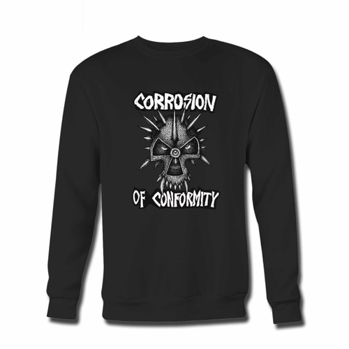 Your Corrosion Of Conformity Detailed Logo Cover Crewneck Sweatshirt just got an update. This super comfortable and lighter weight crewneck will become your favorite go-to sweatshirt. The cozy spandex cuffs and waistband make this pill-resistant sweatshirt a fan favorite.And your group will look and feel their best in this premium ringspun cotton crew.