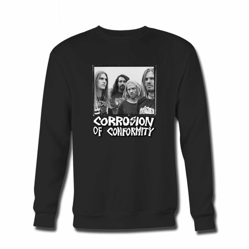 Your Corrosion Of Conformity Vintage Cover Crewneck Sweatshirt just got an update. This super comfortable and lighter weight crewneck will become your favorite go-to sweatshirt. The cozy spandex cuffs and waistband make this pill-resistant sweatshirt a fan favorite.And your group will look and feel their best in this premium ringspun cotton crew.