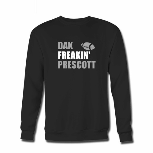 Your Dak Prescott Title Crewneck Sweatshirt just got an update. This super comfortable and lighter weight crewneck will become your favorite go-to sweatshirt. The cozy spandex cuffs and waistband make this pill-resistant sweatshirt a fan favorite.And your group will look and feel their best in this premium ringspun cotton crew.