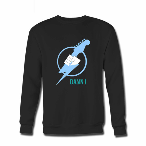 Your Damn Electric Guitar Crewneck Sweatshirt just got an update. This super comfortable and lighter weight crewneck will become your favorite go-to sweatshirt. The cozy spandex cuffs and waistband make this pill-resistant sweatshirt a fan favorite.And your group will look and feel their best in this premium ringspun cotton crew.