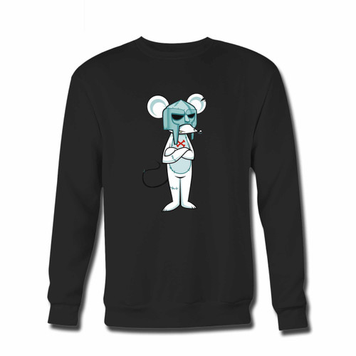 Your Danger Doom The Mouse Crewneck Sweatshirt just got an update. This super comfortable and lighter weight crewneck will become your favorite go-to sweatshirt. The cozy spandex cuffs and waistband make this pill-resistant sweatshirt a fan favorite.And your group will look and feel their best in this premium ringspun cotton crew.